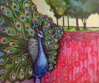   New Product 	 (An) The Peacock 30x40 Gallery Framed