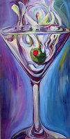 Purple Teal Splash 24x48 Gallery Wrapped